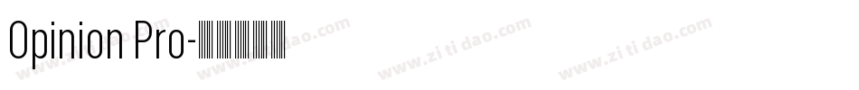 Opinion Pro字体转换